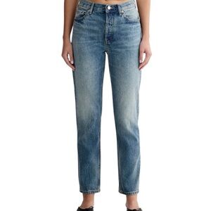 Everlane Curvy 90s Cheeky Straight Jean Button Fly Medium Vintage Wash Organic